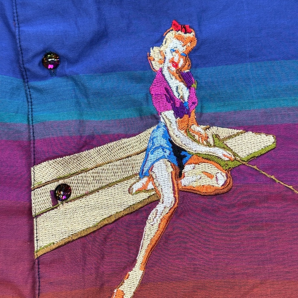 Robert Graham Limited Edition Sheen Shirt Men's Size XL "Rubber Duckies Shark" - Picture 7 of 10